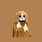 Beagle wearable hooded blanket - funny cozy gift, plush hoodie throw