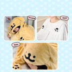 Golden retriever hooded wearable blanket - funny couples birthday gift