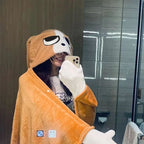 Beagle wearable hooded blanket - funny cozy gift, plush hoodie throw