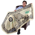 Million Dollar Blanket - Funny $1,000,000 Bill Flannel Throw Blanket , Soft Novelty Couch Throw 90x180cm